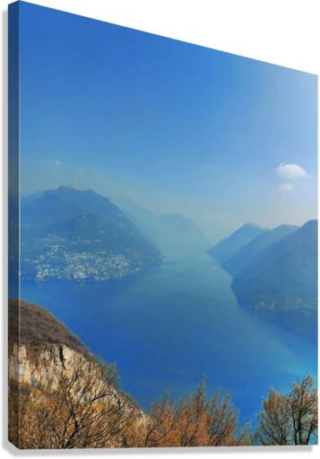Lago de Lugano Switzerland   Canvas Print