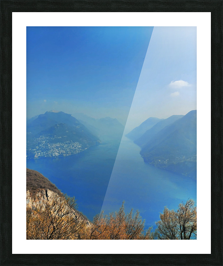 Lago de Lugano Switzerland   Framed Print Print